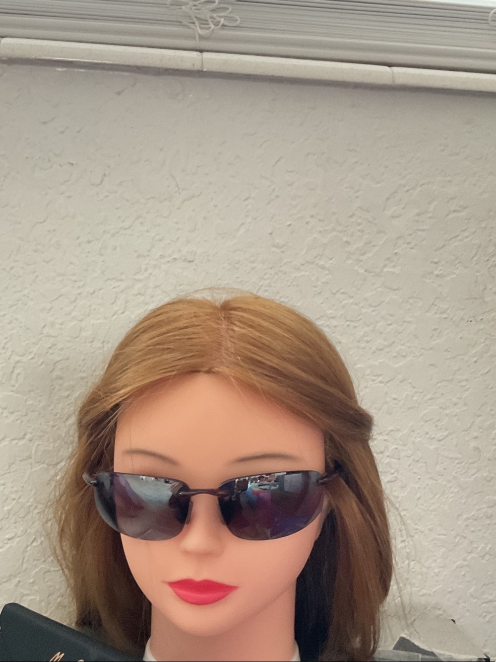 Maui Jim Women's Black Frame Polarized Sunglasses with Dark Lenses